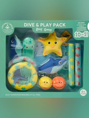 Coconut Grove Dive & Play Pack, Reef Gang, Set of 10